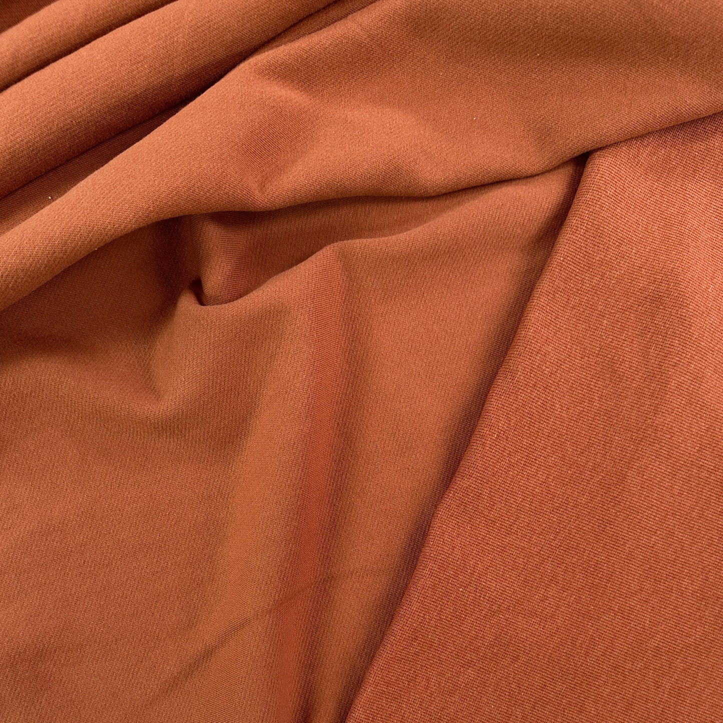 49" Remnant - Organic Cotton Twill Face Fleece Knit - Allspice