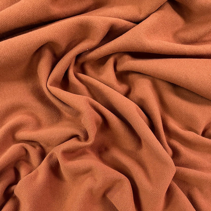 49" Remnant - Organic Cotton Twill Face Fleece Knit - Allspice