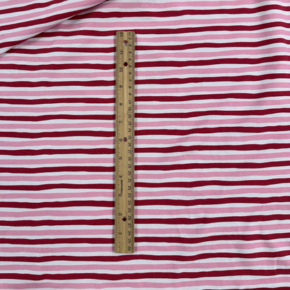 Pink Stripes - GOTS Certified Organic Cotton Jersey Knit