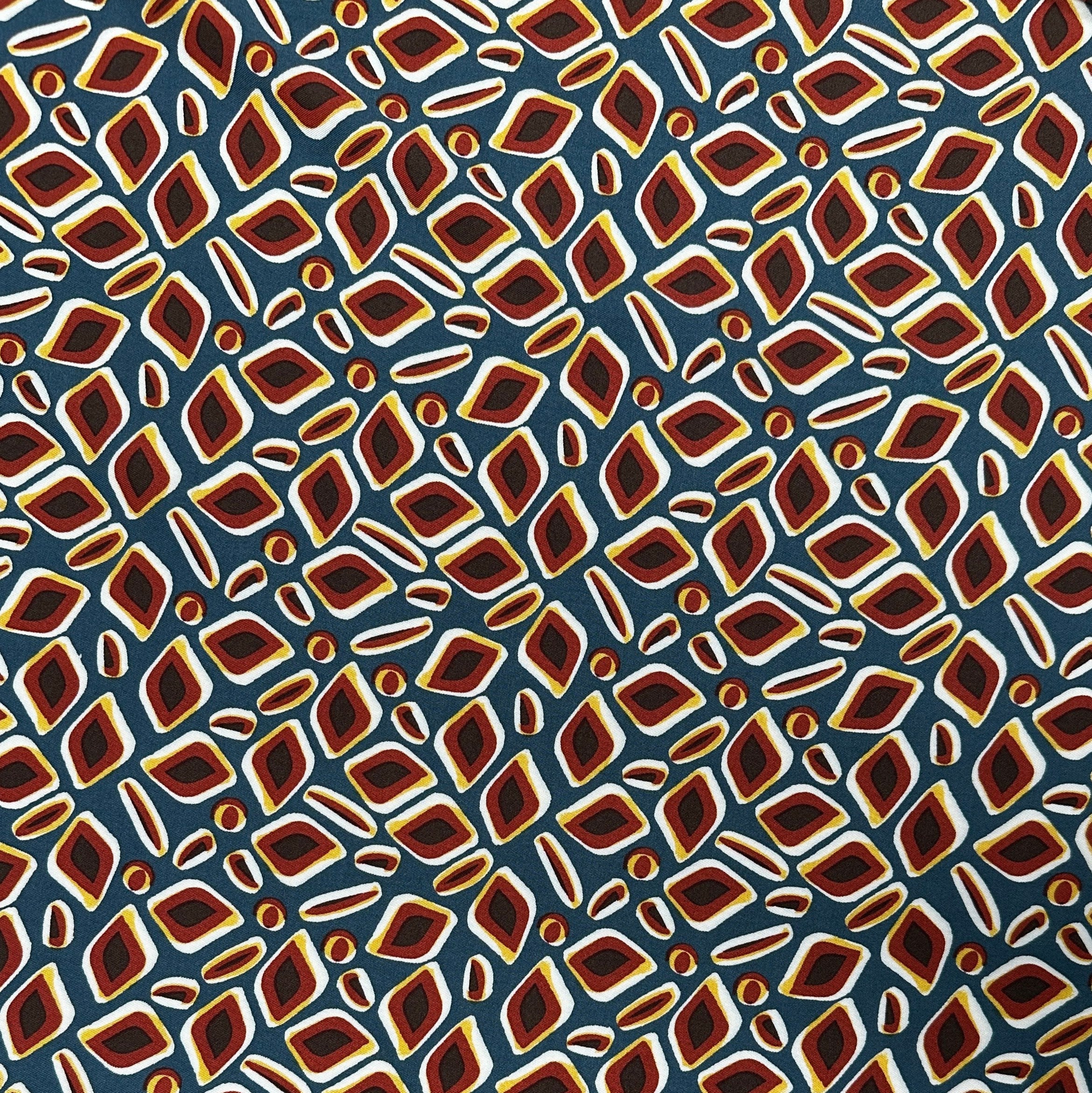 Fbri 4 Riverside Abstract Teal - Viscose Twill Fabric – Riverside Fabrics