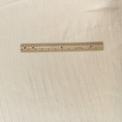 18" Remnant - Yarn Dyed Cotton Herringbone Twill - Light Beige - Deadstock