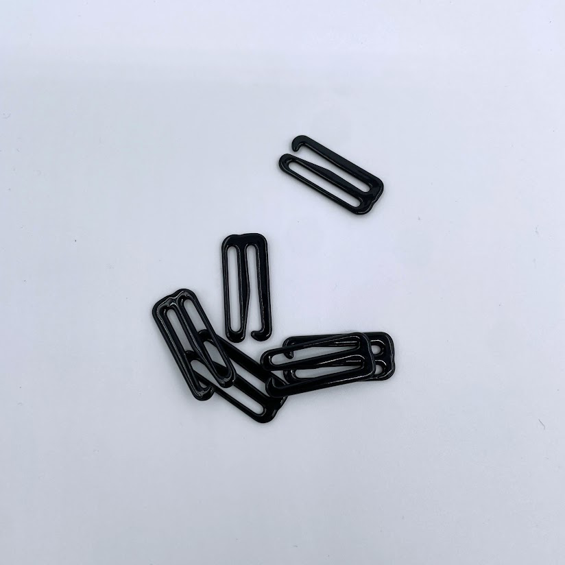 Black Metal G-Hooks - 20mm - Sold per pair