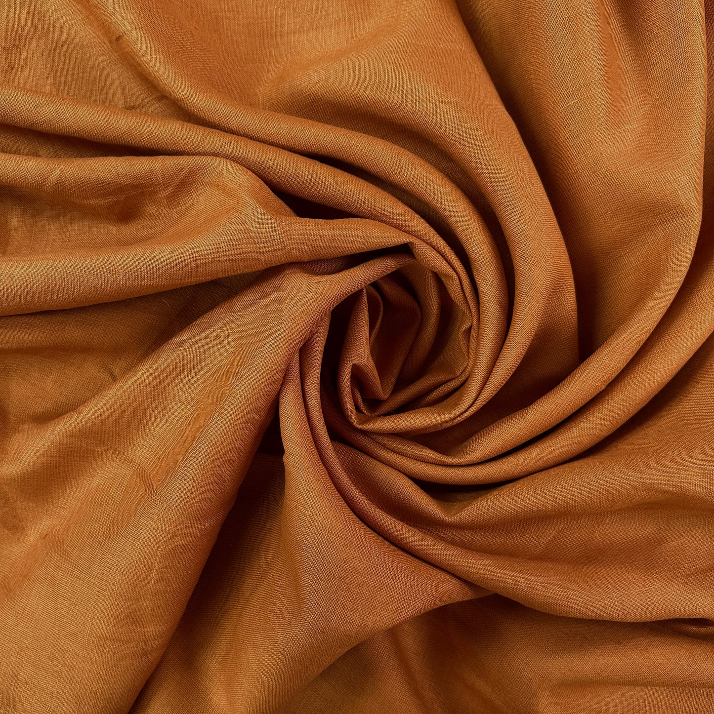 20" Remnant - Pumpkin - Linen Fabric - Film Studio Deadstock