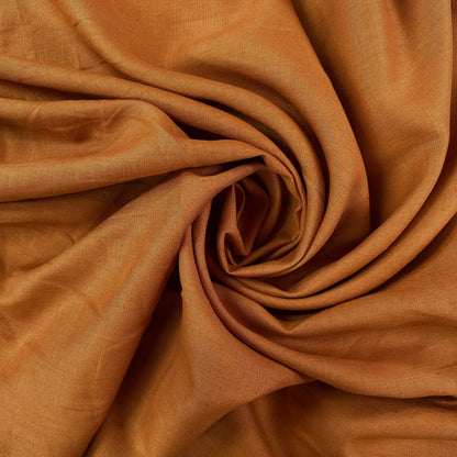 20" Remnant - Pumpkin - Linen Fabric - Film Studio Deadstock