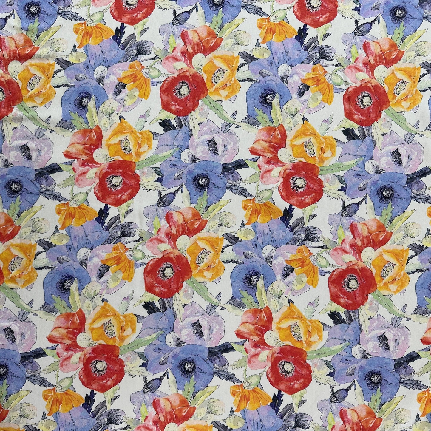Digitally Printed Romi Satin - Rayon Fabric
