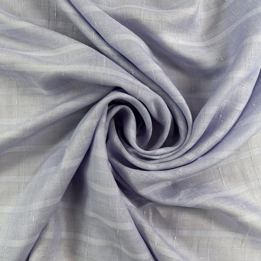 European Linen Plaid - Light Purple Check - 60"
