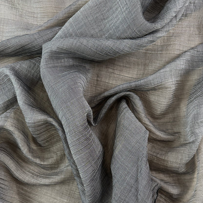 Grey - Tencel & Nylon Plisse - Film Studio Deadstock