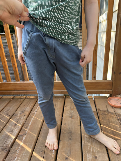 Digital Denim Print  - French Terry Knit