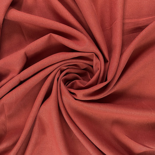 Palma Linen Viscose - 
Brick Red