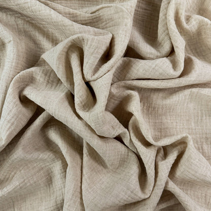 29" Remnant - Natural - Cotton & Linen Double Gauze