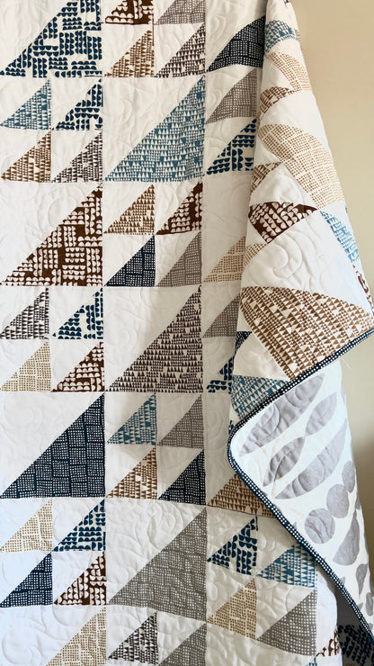Upwards - Blue - Imprint - GOTS Organic Cotton