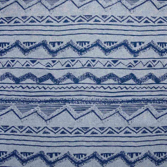 Batik Print - Denim Blue  - Recycled Canvas