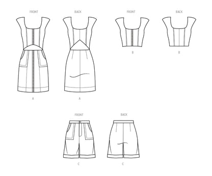 Know Me ME2014 - Misses Dress, Top & Shorts By Duana M. Chandler (8-16 Misses)