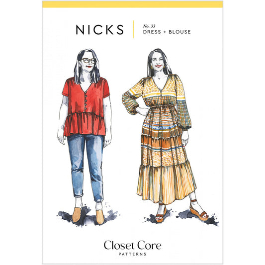 Nicks Dress and Blouse Pattern - By Closet Core Patterns