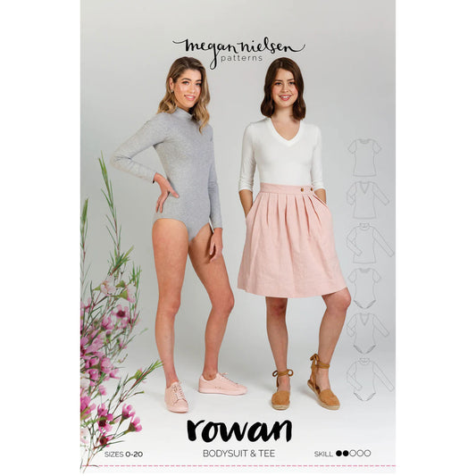 Rowan bodysuit and tee pattern