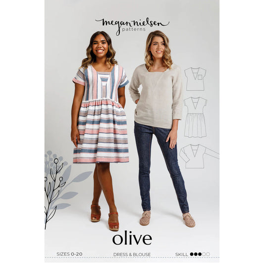 Olive dress & top pattern
