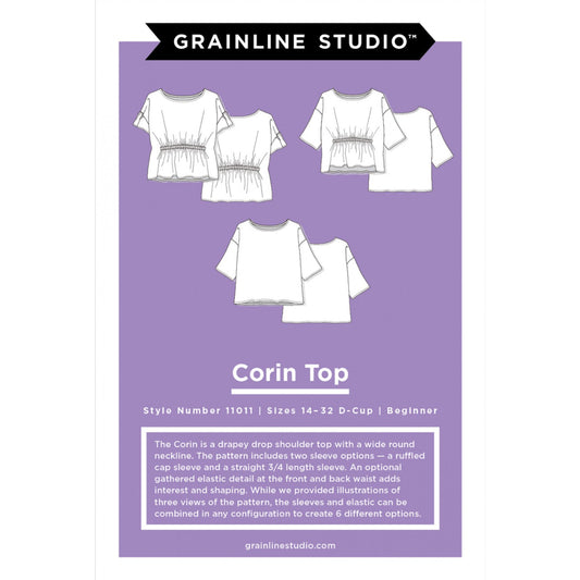 Corin Blouse / Shirt Pattern - 14-32 - Grainline Studio