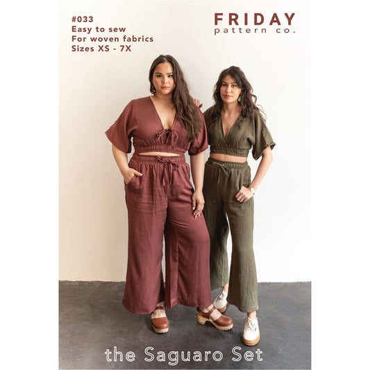 Saguaro Set Pattern - Pants and Top - By Friday Pattern Co