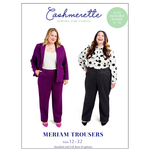 Meriam Trousers - 12-32 -  By Cashmerette