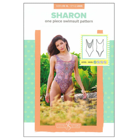 Sharon Swimsuit - sizes XS-XL - by Sirena Patterns