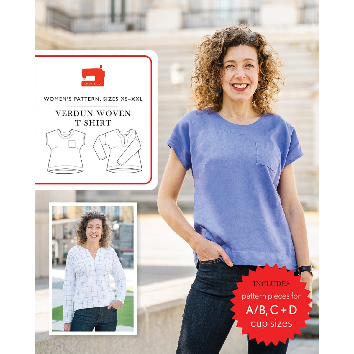 Liesl + Co - Verdun Woven T-Shirt Sewing Pattern