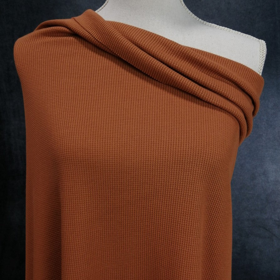 Organic Cotton Waffle Knit, Allspice