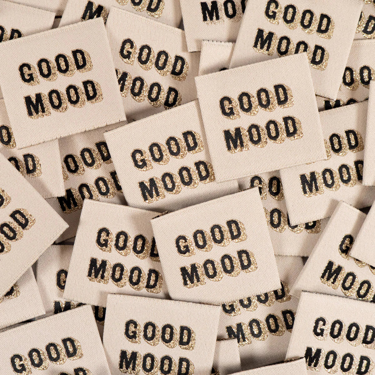 Woven labels ©ikatee - "Good Mood" Set - x5