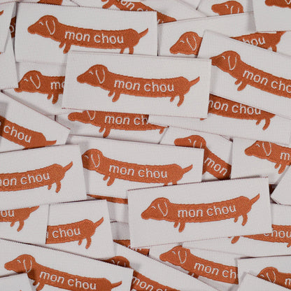 Woven labels ©ikatee - "Mon Chou" Set - x5