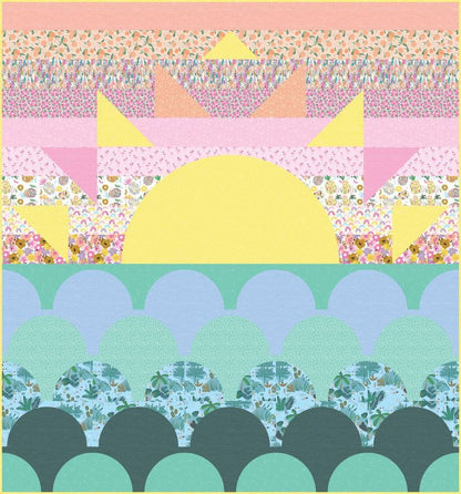 Abstract Summer - Pineapple Crush  - Cotton Fabric