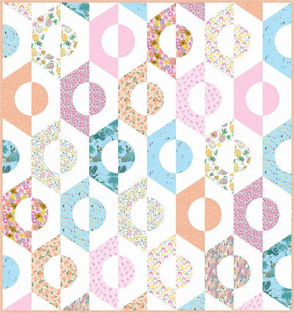 Abstract Summer - Pineapple Crush  - Cotton Fabric