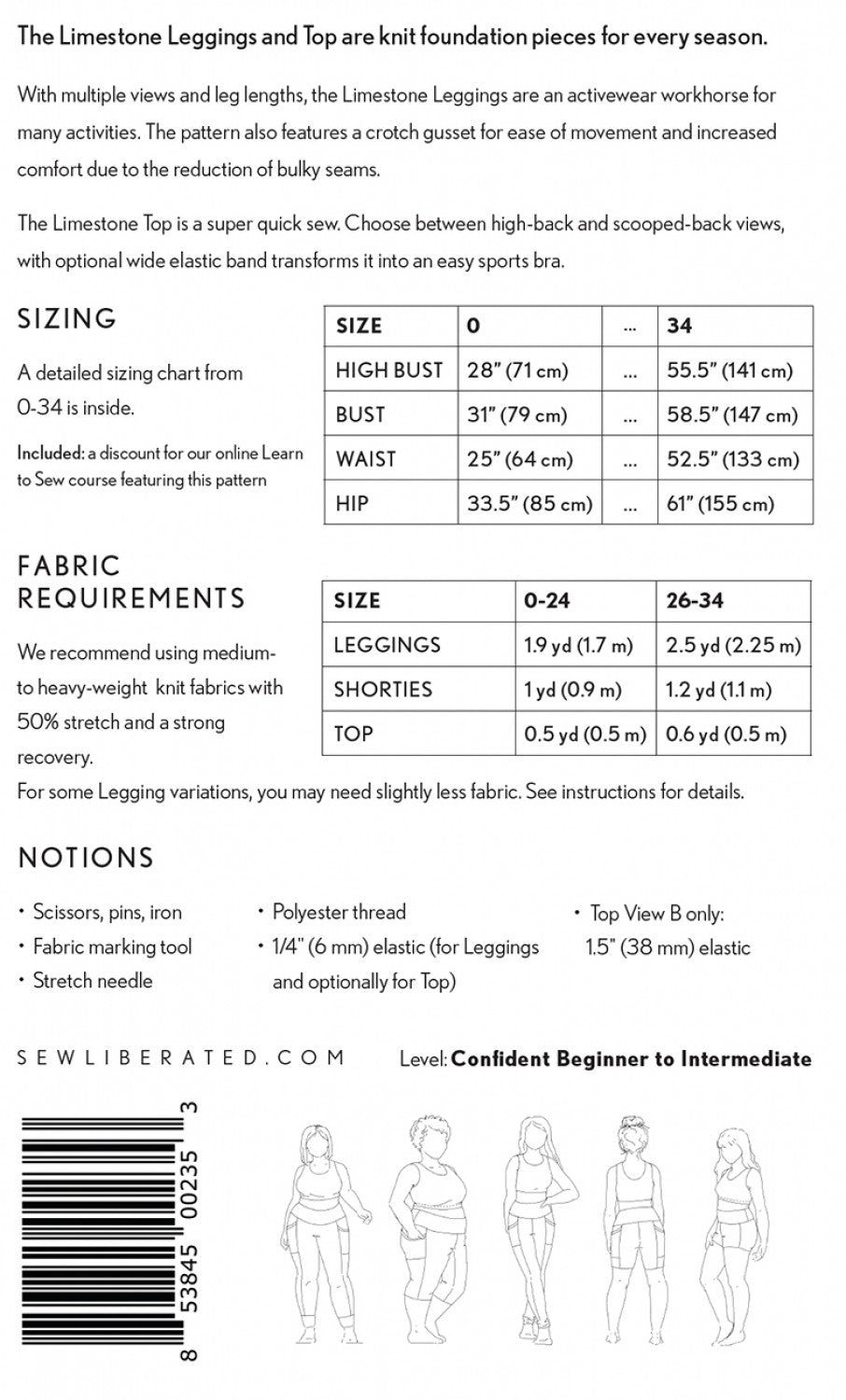Limestone Leggings & Top - By Sew Liberated Patterns