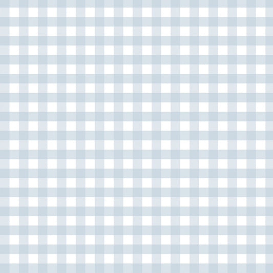 12" Remnant - Gingham - Plume - Cotton Fabric