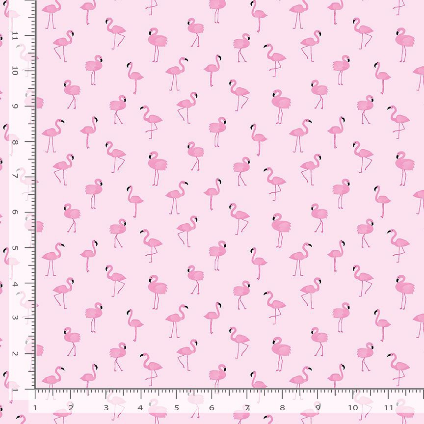 Flamingo - Pineapple Crush  - Cotton Fabric