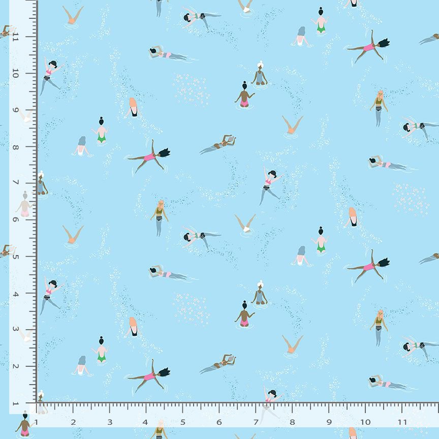 Wild Swimming - Pineapple Crush - Cotton Fabric – Riverside Fabrics