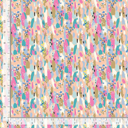 Abstract Summer - Pineapple Crush  - Cotton Fabric