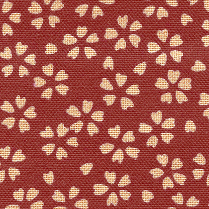 Sevenberry Woven Cotton - Cherry Blossoms - Red
