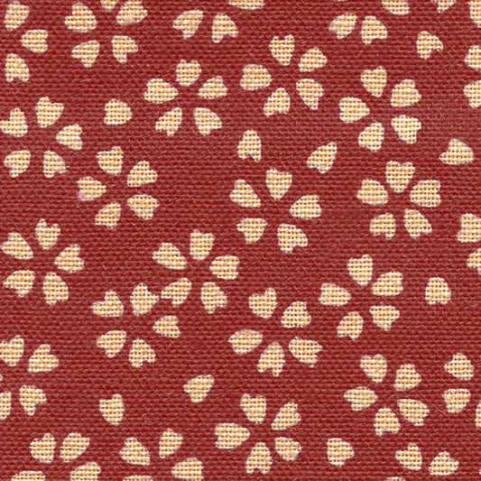 Sevenberry Woven Cotton - Cherry Blossoms - Red