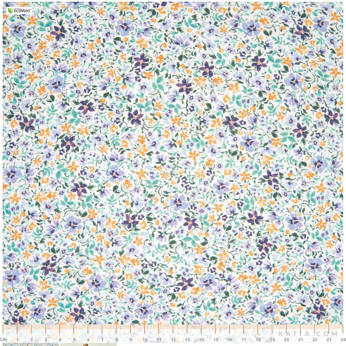 Lavender Flowers  - EcoViscose - Ecovero Viscose