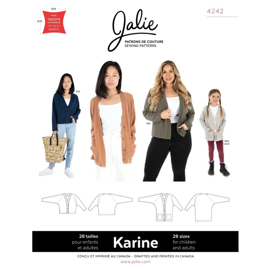 Jalie - 4242 - KARINE Raglan Cardigan