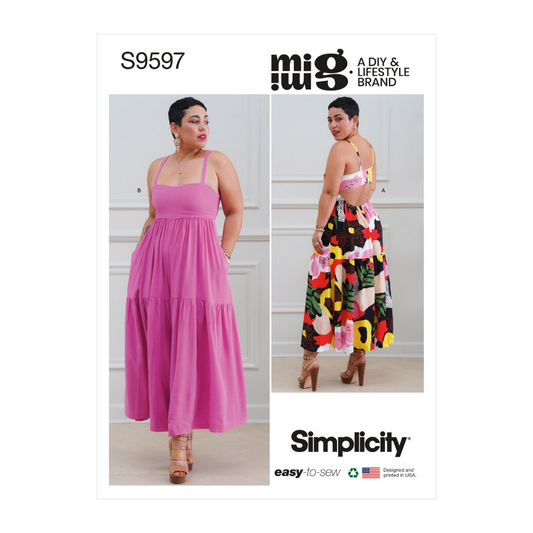 Simplicity S9597 - Misses Dress & Jumpsuit by Mimi G (6-14 Misses)