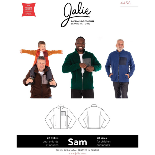 Jalie - 4458 - Sam Classic Fleece Jacket