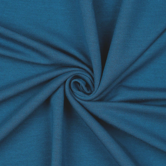 Soft Organic Cotton Knit Sweater Fleece - Blue