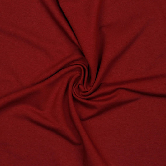28" Remnant - Cotton French Terry Knit - Burgundy