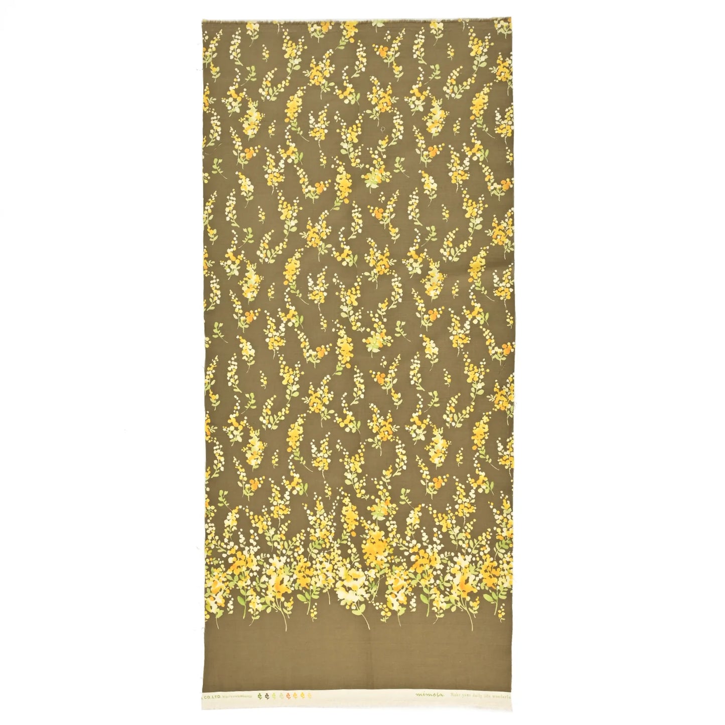 Kokka - Mimosa Hem Border - A - Cotton Poplin Fabric