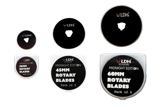 LDH 28mm Midnight Edition Rotary Blades - Universal (Fits Olfa) - Pack of 5