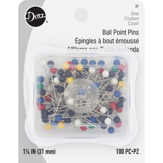 Dritz Ballpoint Pins Assorted - 100 count