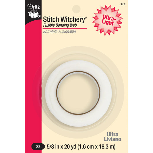 Dritz Stitch Witchery - Ultra Light Weight - 5/8" 16mm x 18.3M