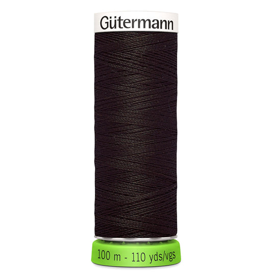 Gütermann rPet (100% Recycled) Sew-All Thread 100m - Col. 697 - Brown