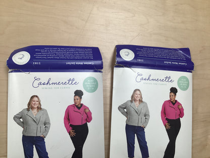 Canton Moto Jacket - Size 12 -32  - By Cashmerette - *Cosmetic Damage to Outer Sleeve