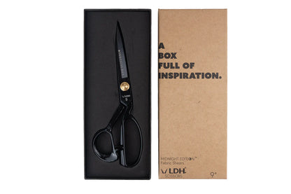 LDH 8" Fabric Shears - Midnight Edition - Rubber Handle